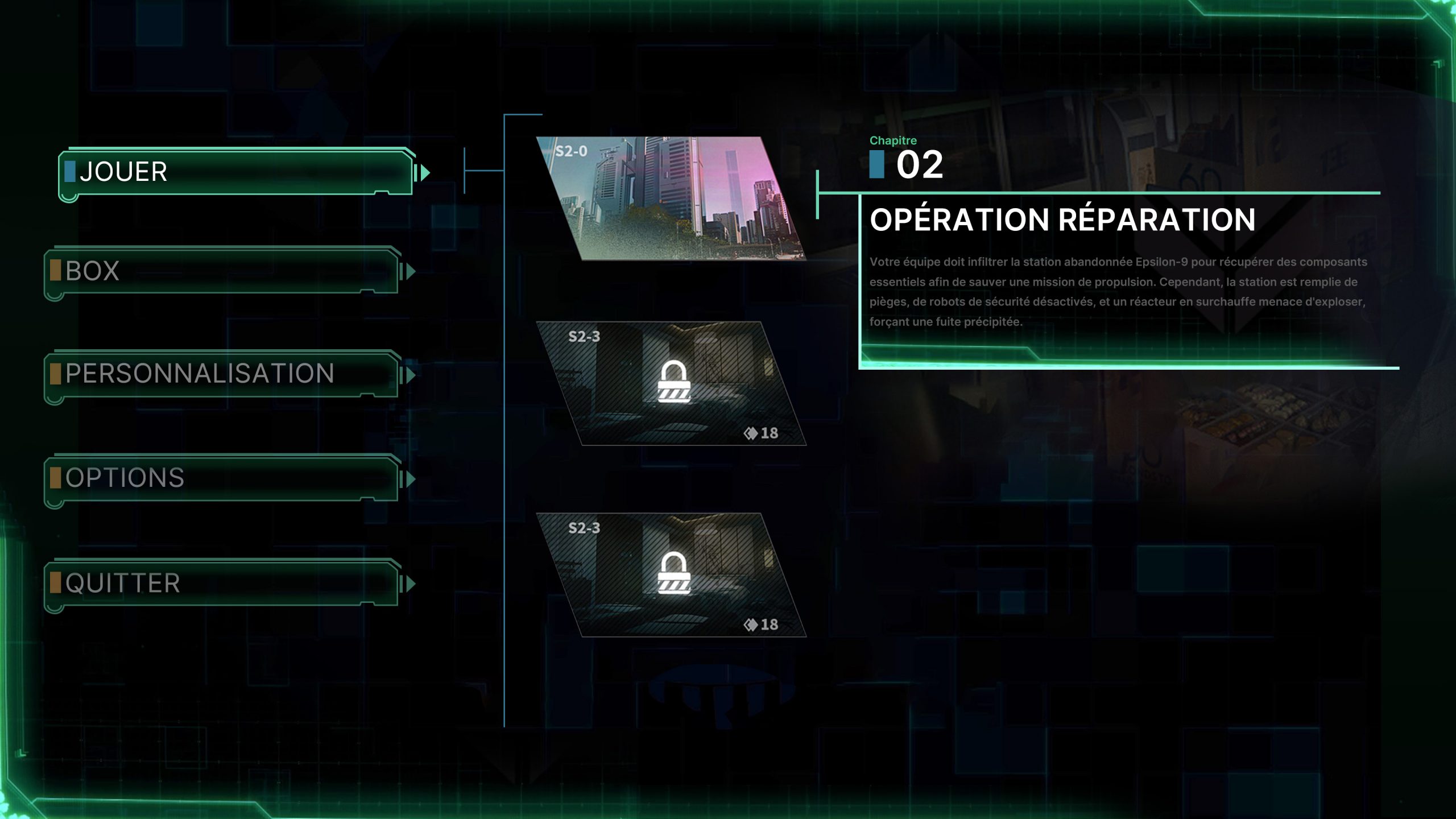 Mystery Tactics - Menu Map2